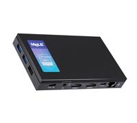 MeLE Quieter4C - Mini PC senza ventola N150 (fino a 3,6 GHz, 4 C/4T) 16 GB LPDDR4 x 512 GB di archiviazione micro desktop triplo display doppio HDMI per home theater commerciale/ufficio