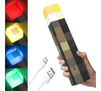 Meleager 3D Torcia Lampada, 28CM Torcia Luci Notturne, Luci da Parete per Bambini, 4 Colori Regolabili, Lampada da Comodino, Regalo per Giocatori