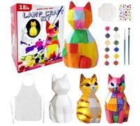 Meleager Kit Pittura per Gatti Luminosi Bambini, Artigianato Pittorico Fai da te, Gatto Giocattoli Creativi per Bambina, Regalo di Natale, di Compleanno per Bambina 4 5 6 7 8 9 Anni