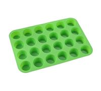 Melearch Teglia per muffin, stampo in silicone per dolci con 24 Stampi Muffin, pirottini in silicone, stampi per muffin antiaderente, stampo mini plumcake - Senza BPA e lavabile in lavastoviglie