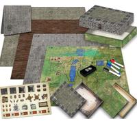 Ultimate Battle Grid Game Board - Dry Erase Square RPG Miniatures Mat - Tavolo Gioco di ruolo Mappa dei dadi - Portatile Riutilizzabile Dragons Gaming Dungeon