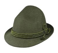 Melegari Cappello Tirolese da Montagna | Dreispitz Innsbruck | Cappello da Pastore | Contadino e Cacciatore | Loden Hut | Cappello Tradizionale (55/S, Verde Loden)