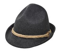 Melegari Cappello Tirolese Dreispitzhut Stella Alpina | Cappello da Montagna | Alpino | Uomo Donna | Estate/Inverno (Antracite, 60)