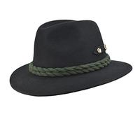 Melegari Faustmann Cappello Tirolese Loden Landhut | Cappello da Montagna | Cappello Alpino | Uomo Donna | Estate/Inverno (Nero, 59)