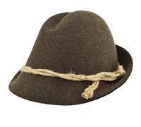 Melegari Faustmann Cappello Tirolese Sepplhut Eibsee | Cappello da Montagna | Cappello Alpino | Uomo Donna | Estate/Inverno (Marrone, 60)