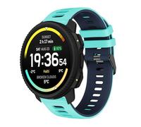 MELEJIA 22mm Cinturino in Silicone Compatibile con Suunto Vertical 2/Vertical/Race 2/Ocean/9 Peak Pro/9 Peak, 22mm Ricambio Cinturino, Morbido Impermeabile, Regolabile Sportiva Cinturini-Blu Turchese