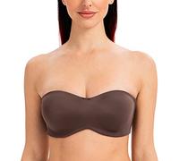 MELENECA Donna Minimizer Reggiseno Senza Spalline Invisibile con Ferretto Senza Imbottito Espresso 3C