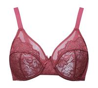 MELENECA Reggiseno con Ferretto Minimizer Sfoderato a Copertura Totale da Donna Cabernet Red 6C