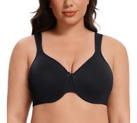 MELENECA Reggiseno Donna Minimizer Senza Cuciture, Sfoderato, Confortevole per Taglie Forti con Ferretto Schwarz 5G