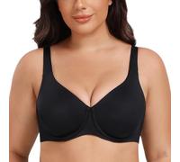 MELENECA Reggiseno Riduttore per Donne Taglie Grandi, con Armatura, Copertura Completa, Senza Imbottitura e Coppe Senza Cuciture Schwarz 9G