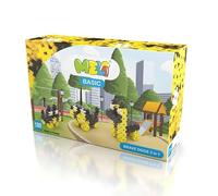 Meli Basic Brave Dogs - Set di mattoncini 3 in 1 - 120 pezzi, mattoncini da costruzione neri, gialli e bianchi, per bambini dai 3 anni in su, promuove la creatività e le capacità motorie, senza BPA