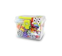 Meli Basic Constructor Travel Box 250 - Giocattolo creativo per bambini - 250 mattoncini colorati - promuovere le capacità motorie e la creatività - perfetto per viaggiare - Set da gioco dai 3 anni in