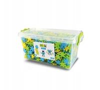 Meli Basic Numbers EDU 1200 Set - 1200 mattoncini con numeri per bambini dai 3 anni in su, promuove matematica, creatività e pensiero logico, compatibile Basic, colori: turchese, giallo, lime