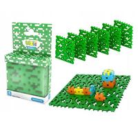 Meli Basic, piastra di base verde, set da 6 pannelli per costruzioni creative, compatibile con base, stabile e durevole, promuove la creatività e le capacità motorie