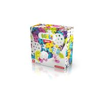 Meli Maxi Constructor Pink Set di mattoncini da costruzione - 70 pezzi, waffle, assi, ruote, esagoni, per bambini a partire da 1 anno, promuove la creatività, capacità motorie, durevole, senza BPA