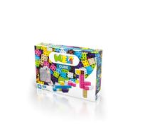 Meli Minis Cube Pink - 50 mattoncini da costruzione, giocattolo creativo per ragazze dai 3 anni in su, 2 cm × 2 cm, colori neon, divertimento edilizio, senza BPA, certificato CE