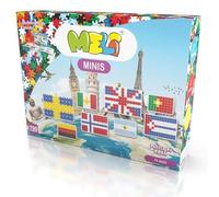Meli Minis Flags Set - 700 mattoncini da costruzione, giocattolo creativo per bambini dai 3 anni in su, bandiere di tutto il mondo, istruzioni con 84 bandiere, dimensioni 21 x 15 cm, certificato CE