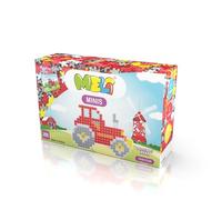 Meli Minis Trattore 250 | 250 blocchi in rosso, blu, grigio, nero e giallo | giocattolo da costruzione per bambini dai 3 anni in su, gioco educativo creativo per abilità motorie e pensiero spaziale