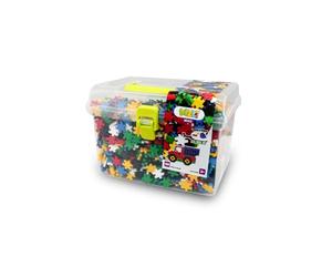 Meli Minis Travel Box 2500-2500 blocchi colorati per giochi creativi, inclusa pratica scatola da viaggio