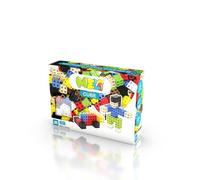 Meli Set di 50 blocchi di costruzione a cubo, giocattolo creativo per bambini a partire dai 3 anni, costruzioni 3D colorate, facile connessione, dimensioni 2 x 2 x 2 cm, sicuro, senza BPA, certificato