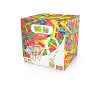 Meli Stik Neon 300 | 200 bacchette flessibili e 100 sfere | Kit creativo per costruzioni 3D | Promuove l'immaginazione e le capacità motorie fini, giocattoli per bambini dai 3 anni in su