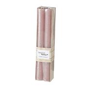 Melia - Candela con asta di paraffina, 20 cm, 4 pezzi, colore: rosa chiaro