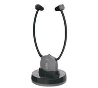 Meliconi Cuffia TV Easy Audio Wireless Digitale, Modello Steto con Ingresso Ottico, Microfono Ambiente, Volume Regolabile, Base Ricarica, Portata 20m, Audio Bilanciato per TV