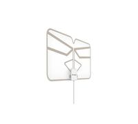 Meliconi Antenna TV Amplificata FLEXI per interni - DVB-T2 HEVC, DVB-T HD, Radio DAB+, Portata 30 km, USB, Interna, Ripiegabile, Filtro LTE/5G, per Casa e Camper