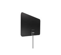 Meliconi Antenna TV Easy Fit, Amplificata, Ultra Slim, Compatibile DVB-T2 HEVC, DVB-T, DAB+, Filtro 4G/5G, Alimentazione USB 5V, Facile Installazione con Biadesivi Inclusi
