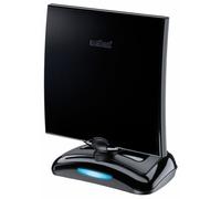 MELICONI AT 49 R1 USB, antenna TV per interni ad amplificazione regolabile, pronta il DVB-T2, elemento captante orientabile, alimentazione tramite cavo USB incluso