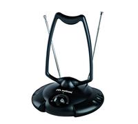 Meliconi Antenna TV per interni AT 380 USB, amplificata, pronta per DVB-T2, grigio antracite
