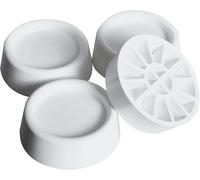 Meliconi Base Stands, Gommini antivibrazione per Lavatrici e Asciugatrici, Plastica, Bianco, 4,5 x 1,5 cm