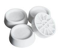 Meliconi Base Stands, Gommini antivibrazione per Lavatrici e Asciugatrici, Plastica, Bianco, 4,5 x 1,5 cm