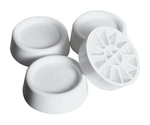 Meliconi Base Stands, Gommini antivibrazione per Lavatrici e Asciugatrici, Plastica, Bianco, 4,5 x 1,5 cm
