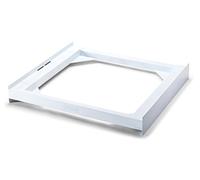 Meliconi Base Torre Basic Kit di Sovrapposizione in tecnopolimero per lavatrice e asciugatrice, Poliuretano, Bianco, Portata max 250 kg