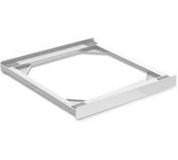 Meliconi base torre basic l60, kit di sovrapposizione lavatrice asciugatrice universale, supporto asciugatrice premontato, cinghia di sicurezza con fibbia in metallo, portata 250 kg, bianco