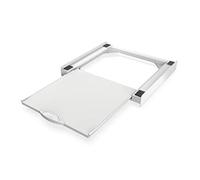 Meliconi Base Torre PRO, Kit di Sovrapposizione Universale per Lavatrice e Asciugatrice con Ripiano Estraibile e Cinghia di Sicurezza Inclusa