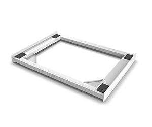 Meliconi Base Torre Slim Kit di Sovrapposizione in tecnopolimero per lavatrice e asciugatrice SLIM, Bianco