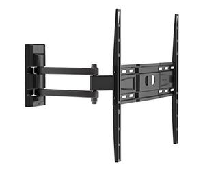 Meliconi CME EDR 400, Supporto TV a parete con doppio braccio | Ruotabile e Inclinabile, Adatto per Tv da 40''a 55'', VESA 200-300-400, Tasselli Fischer, Portata 25 kg, Made in Italy