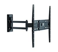 Meliconi CME EDR400 Professional - Supporto TV PREMONTATO con Doppio Braccio, Inclinabile, per TV 40" - 55", Portata Max 25 Kg, Vesa 200-300-400 mm, Nero, 580554