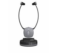 Meliconi Cuffia TV Easy Audio Wireless Digitale, Modello Steto con Ingresso Ottico, Microfono Ambiente, Volume Regolabile, Base Ricarica, Portata 20m, Audio Bilanciato per TV