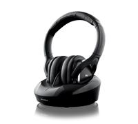 Meliconi Cuffie 600 Pro Cuffia TV Wireless Universale, base ricarica, Nero, 18.3