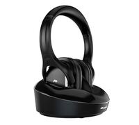 Meliconi HP DIGITAL PLUS Auricolare Con cavo e senza cavo A Padiglione TV Base di ricarica Nero