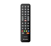 Meliconi Easytel 2 Telecomando universale 2 in 1: pratico e maneggevole, compatibile con TV e set-top box, con tutte le funzioni originali
