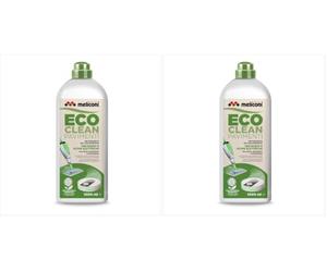 Meliconi ECOCLEAN, Detergente Pavimenti per Scope Elettriche e Robot Lavapavimenti, Naturale, Universale per Legno, Piastrelle e Laminati, Pulizia Profonda con Profumo Fresco (Confezione da 2)