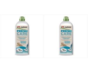 Meliconi FRESH CARE, Detergente Lavapavimenti Naturale ed Ecologico per Robot e Scope Elettriche, Formula Probiotica Anti-Odore per Cani e Gatti, Efficace su Tutte le Superfici (Confezione da 2)