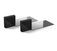 Meliconi Ghost Cube Soundbar Nero, Sistema Copricavi Componibile con Mensola in Vetro per Soundbar