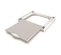 Meliconi Base Torre PRO, Kit di Sovrapposizione Universale per Lavatrice e Asciugatrice con Ripiano Estraibile e Cinghia di Sicurezza Inclusa