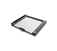 Meliconi - Kit di sovrapposizione universale nero + ripiano scorrevole in legno - TORRE DARK - per lavatrice e asciugatrice
