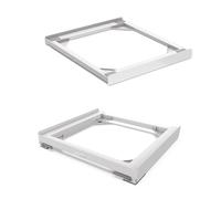Meliconi Moving Tower, Kit per realizzare colonna Lavatrice Asciugatrice | Contiene un Kit di Sovrapposizione e una Base con Ruote e Freni, Struttura con 30% Plastica Riciclata, Made in Italy, Bianco